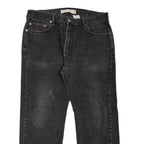 LEVI'S 505 Jeans Mens Grey Regular Straight Stone Wash W35 L29