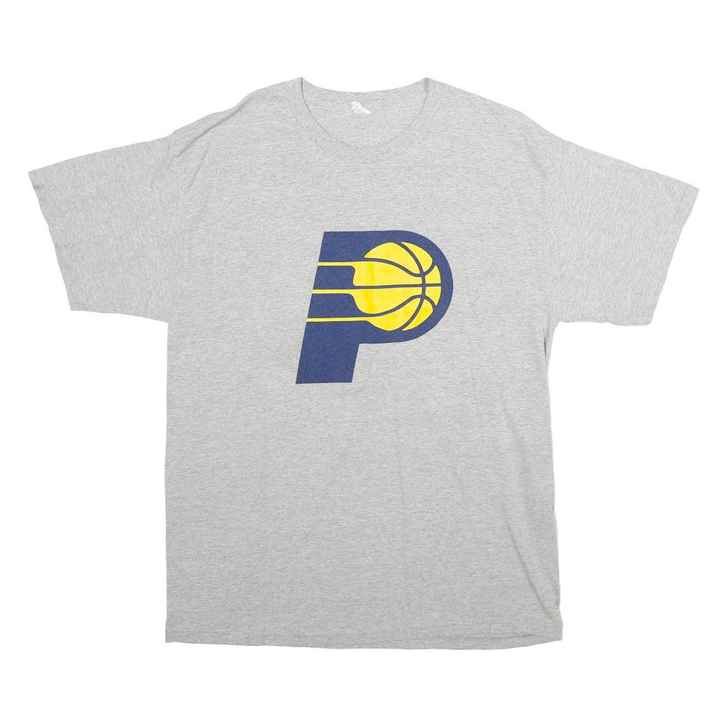 Mens Grey Indiana Basketball George 24 T-Shirt M Short Sleeve Round Neck Cotton