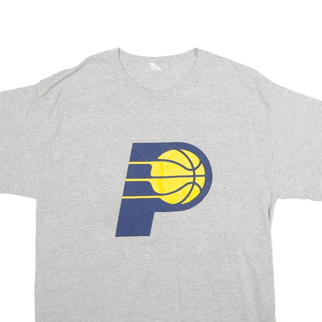 Mens Grey Indiana Basketball George 24 T-Shirt M Short Sleeve Round Neck Cotton