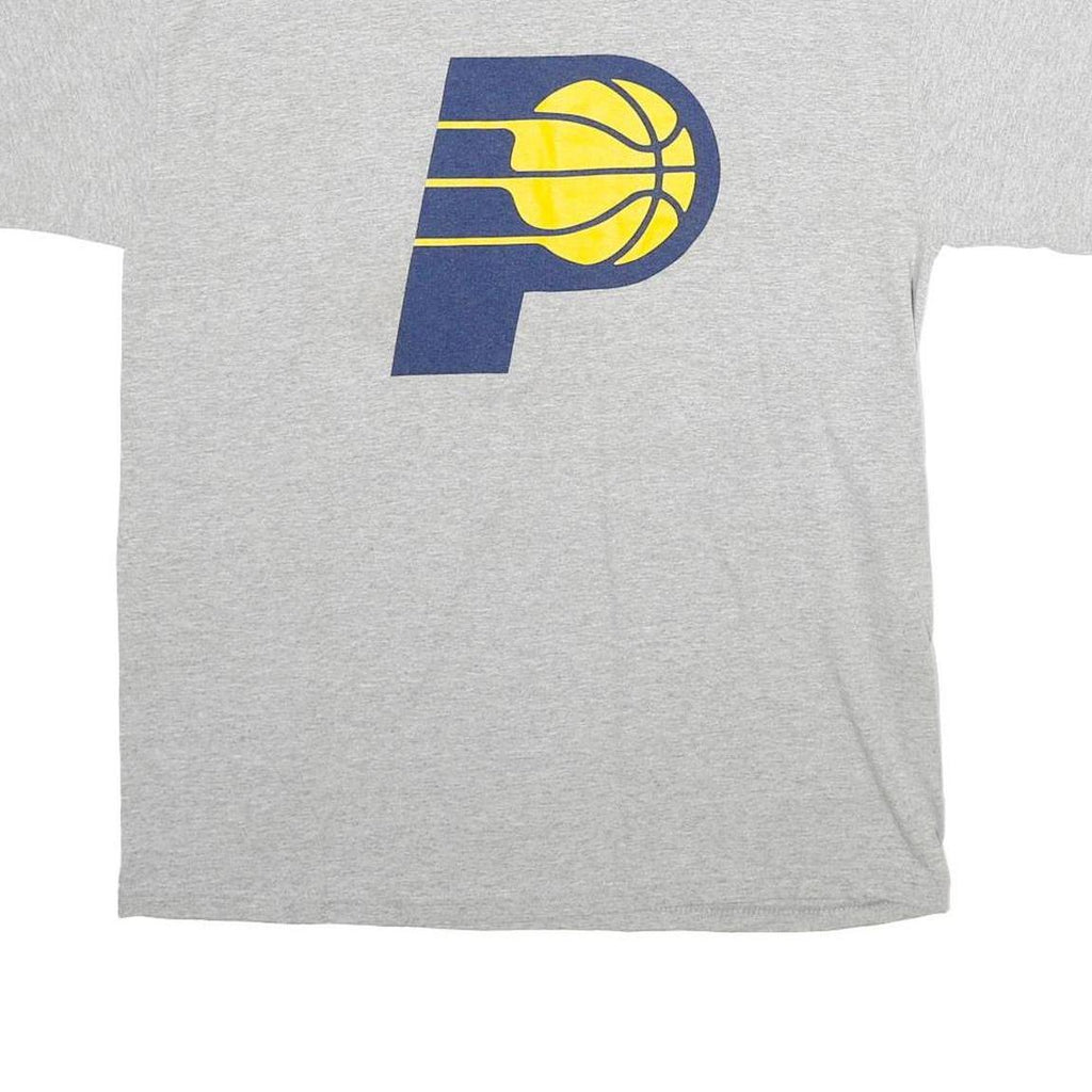 Mens Grey Indiana Basketball George 24 T-Shirt M Short Sleeve Round Neck Cotton