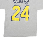 Mens Grey Indiana Basketball George 24 T-Shirt M Short Sleeve Round Neck Cotton