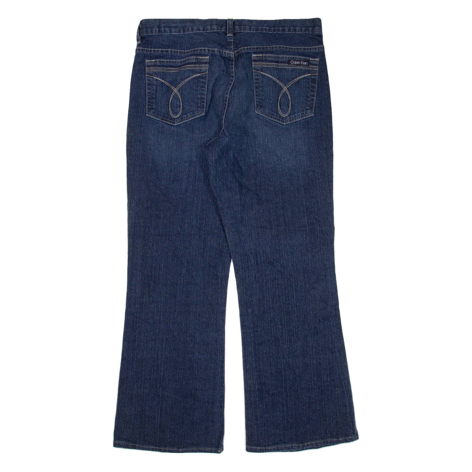 CALVIN KLEIN JEANS Womens Jeans Blue Regular Flared W34 L28