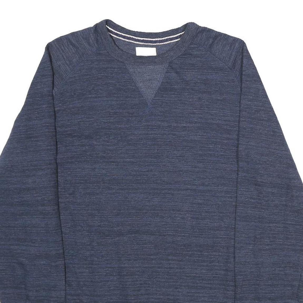 CHAMPION Mens Blue Crew Neck S Cotton Blend Sweatshirt Pullover Casual