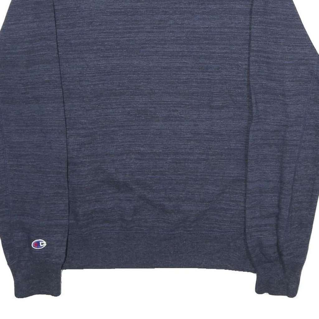 CHAMPION Mens Blue Crew Neck S Cotton Blend Sweatshirt Pullover Casual