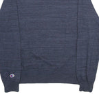 CHAMPION Mens Blue Crew Neck S Cotton Blend Sweatshirt Pullover Casual