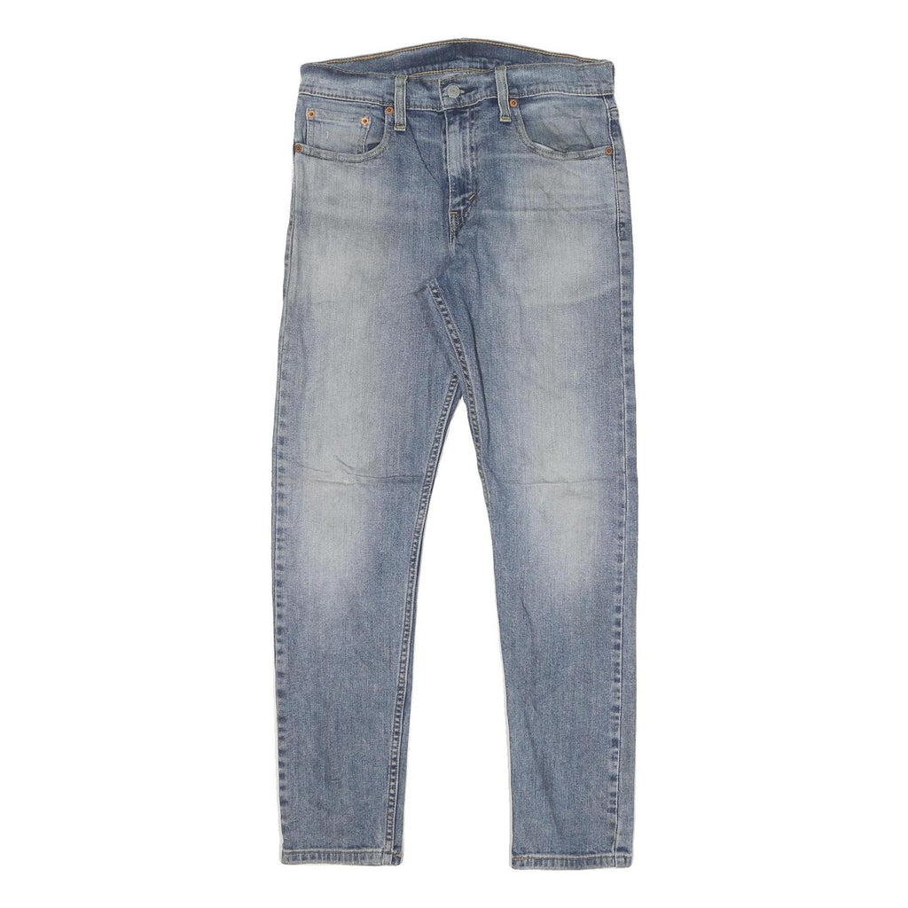 LEVI'S 512 Tapered Mens Jeans Blue Slim Cotton Blend W30 L30 Zip