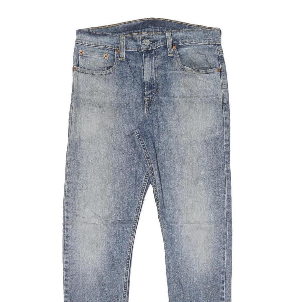 LEVI'S 512 Tapered Mens Jeans Blue Slim Cotton Blend W30 L30 Zip
