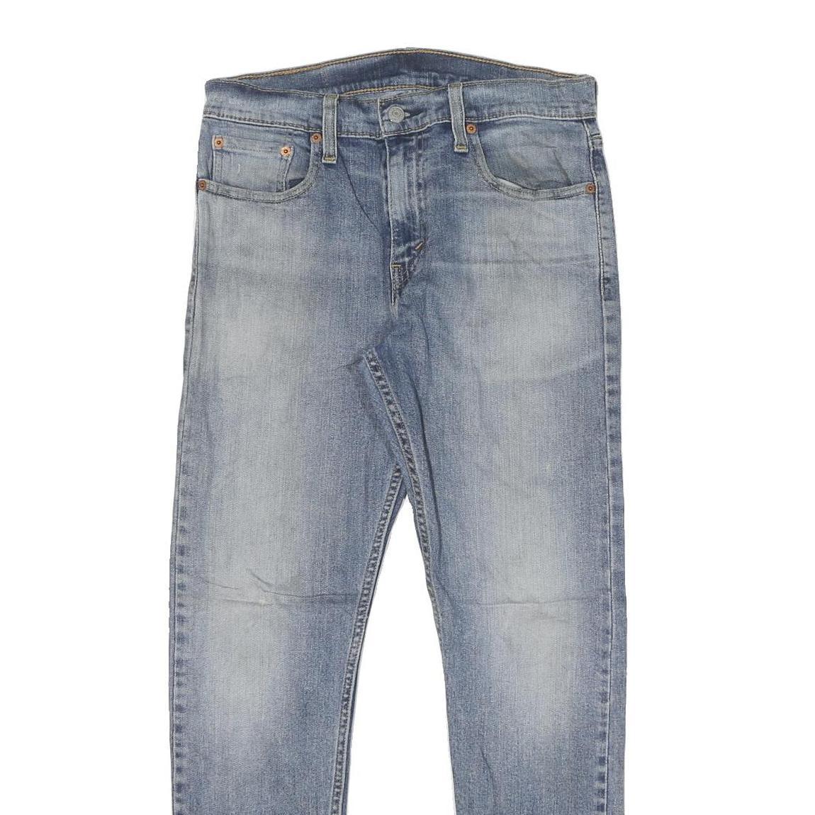 LEVI'S 512 Tapered Mens Jeans Blue Slim Cotton Blend W30 L30 Zip