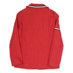 Womens Red Polyester Blend Quilted Zip Jacket XL Casual Lightweight Outerwear
