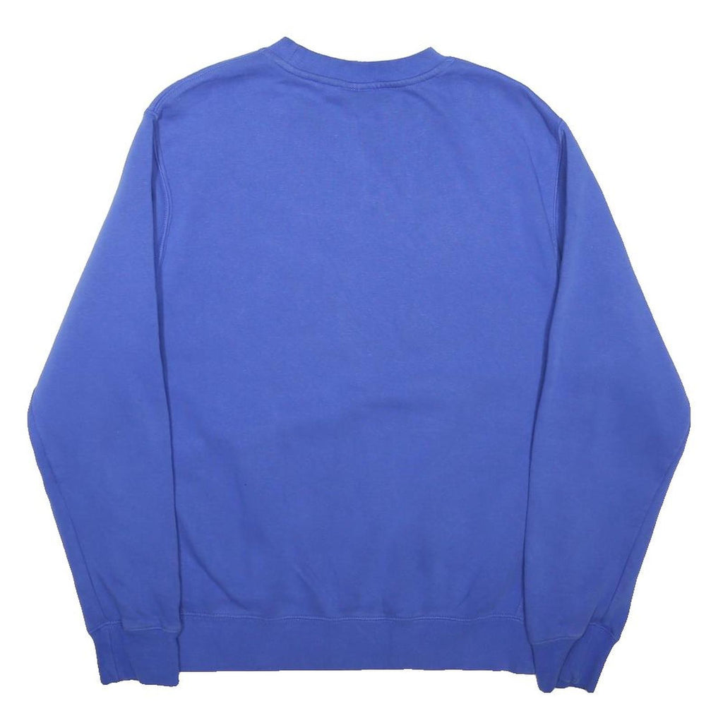 NIKE Mens Blue KPMG Graphic Crew Neck M Sweatshirt Cotton Blend Casual Pullover
