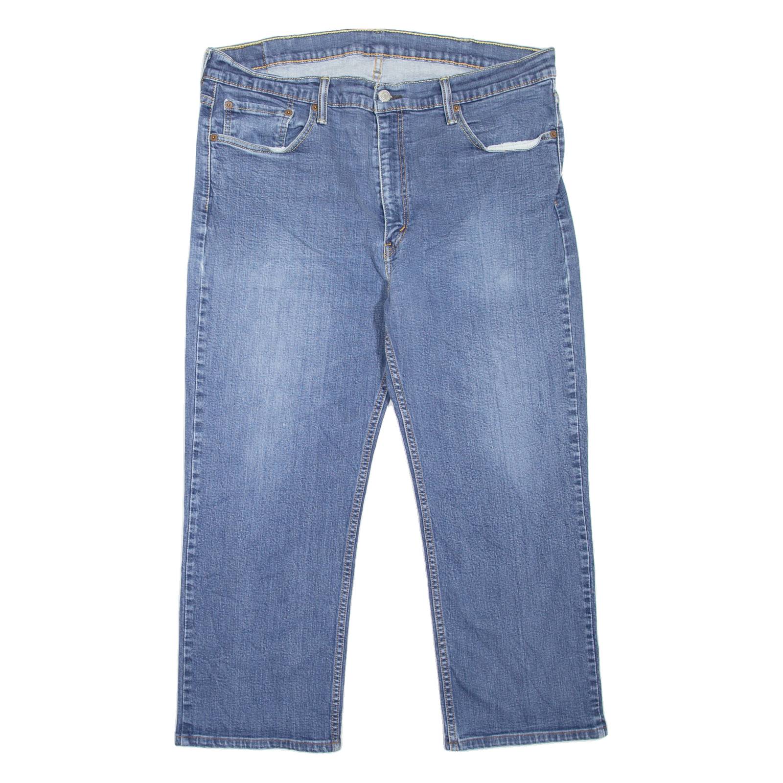 LEVI'S 514 Jeans Mens Blue Slim Straight Stone Wash W36 L23