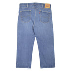 LEVI'S 514 Jeans Mens Blue Slim Straight Stone Wash W36 L23
