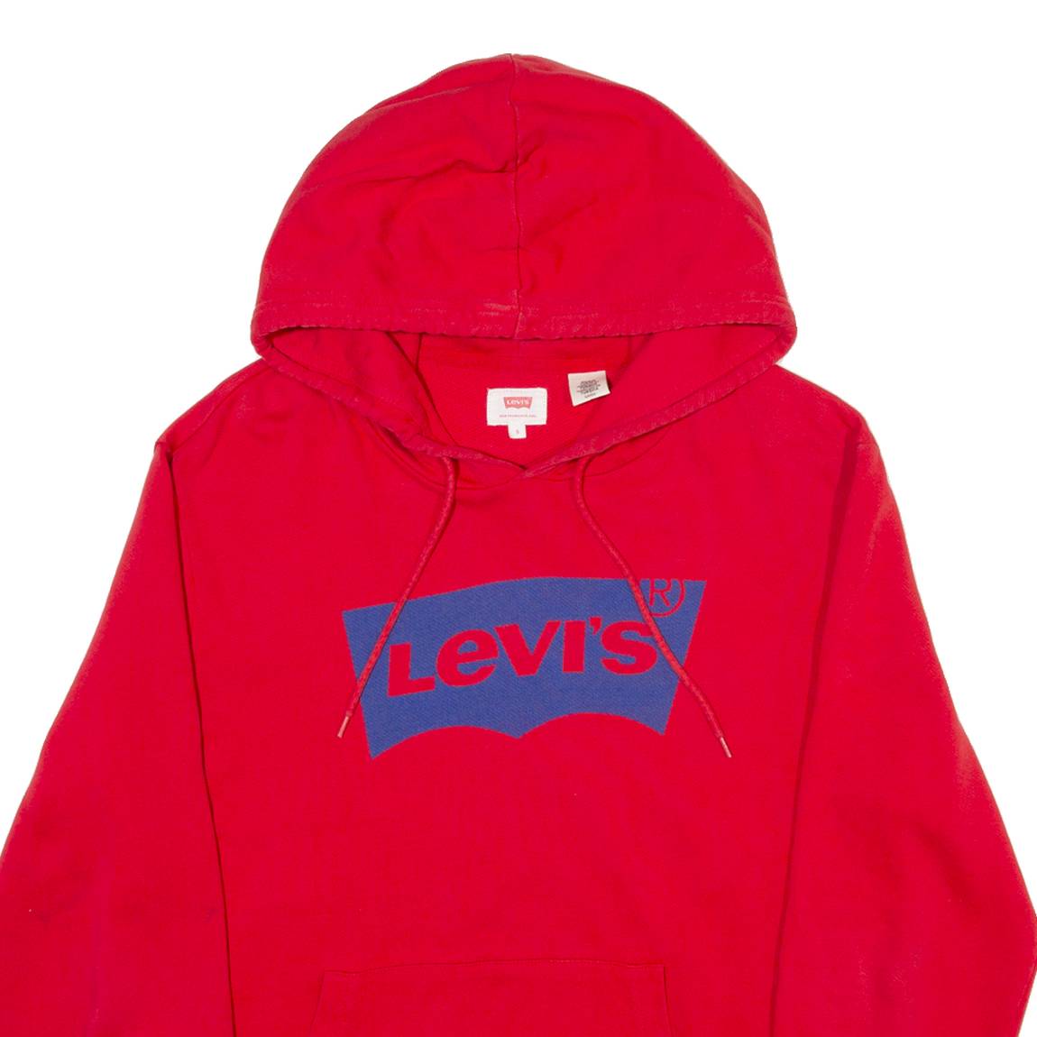 LEVI'S Mens Red Hoodie S