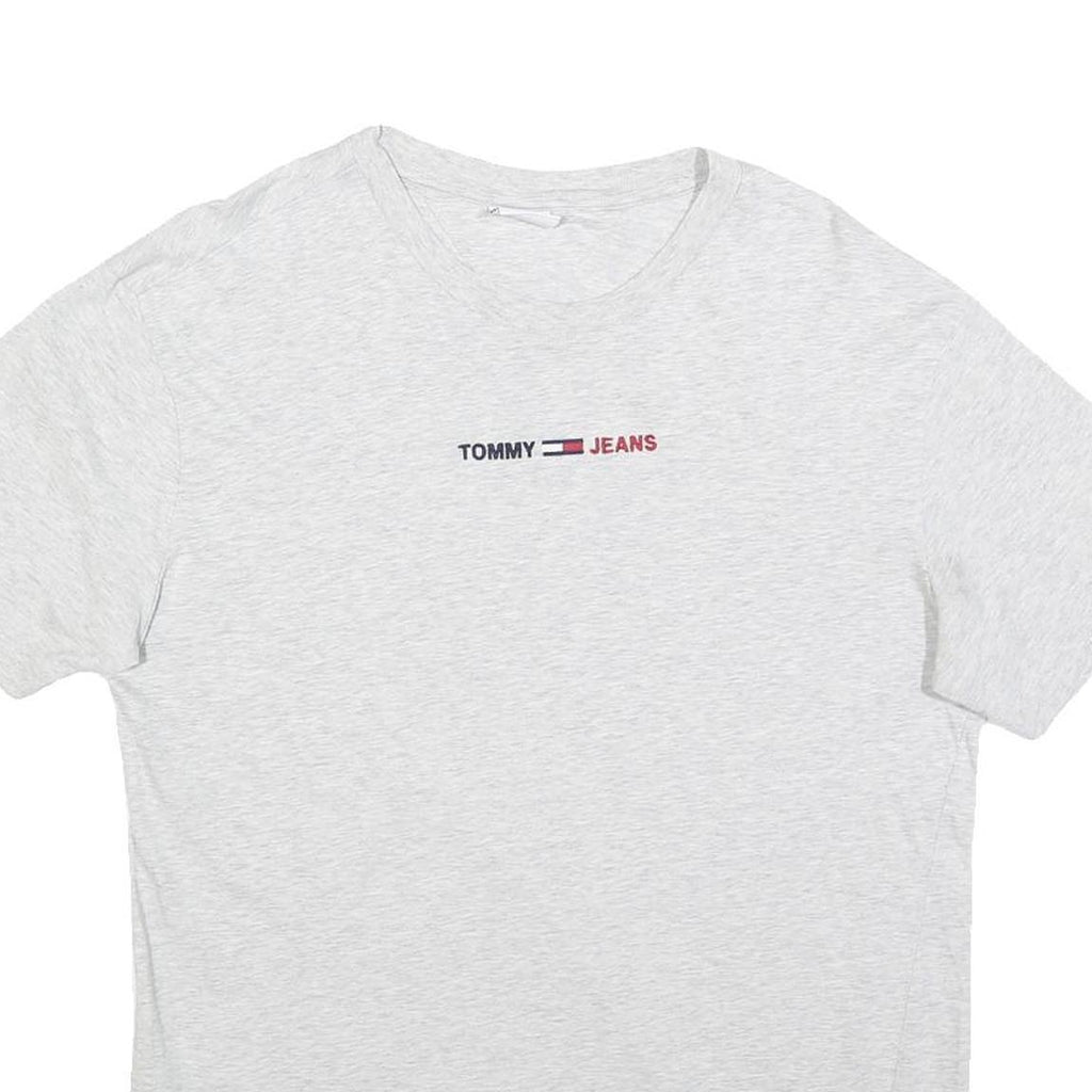 TOMMY HILFIGER Mens White Crew Neck Short Sleeve T-Shirt M Logo