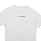 TOMMY HILFIGER Mens White Crew Neck Short Sleeve T-Shirt M Logo