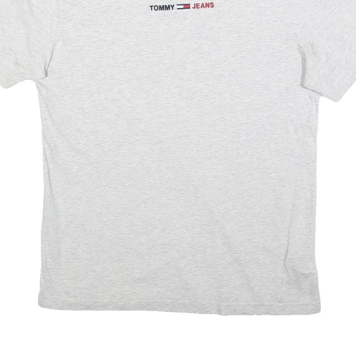 TOMMY HILFIGER Mens White Crew Neck Short Sleeve T-Shirt M Logo