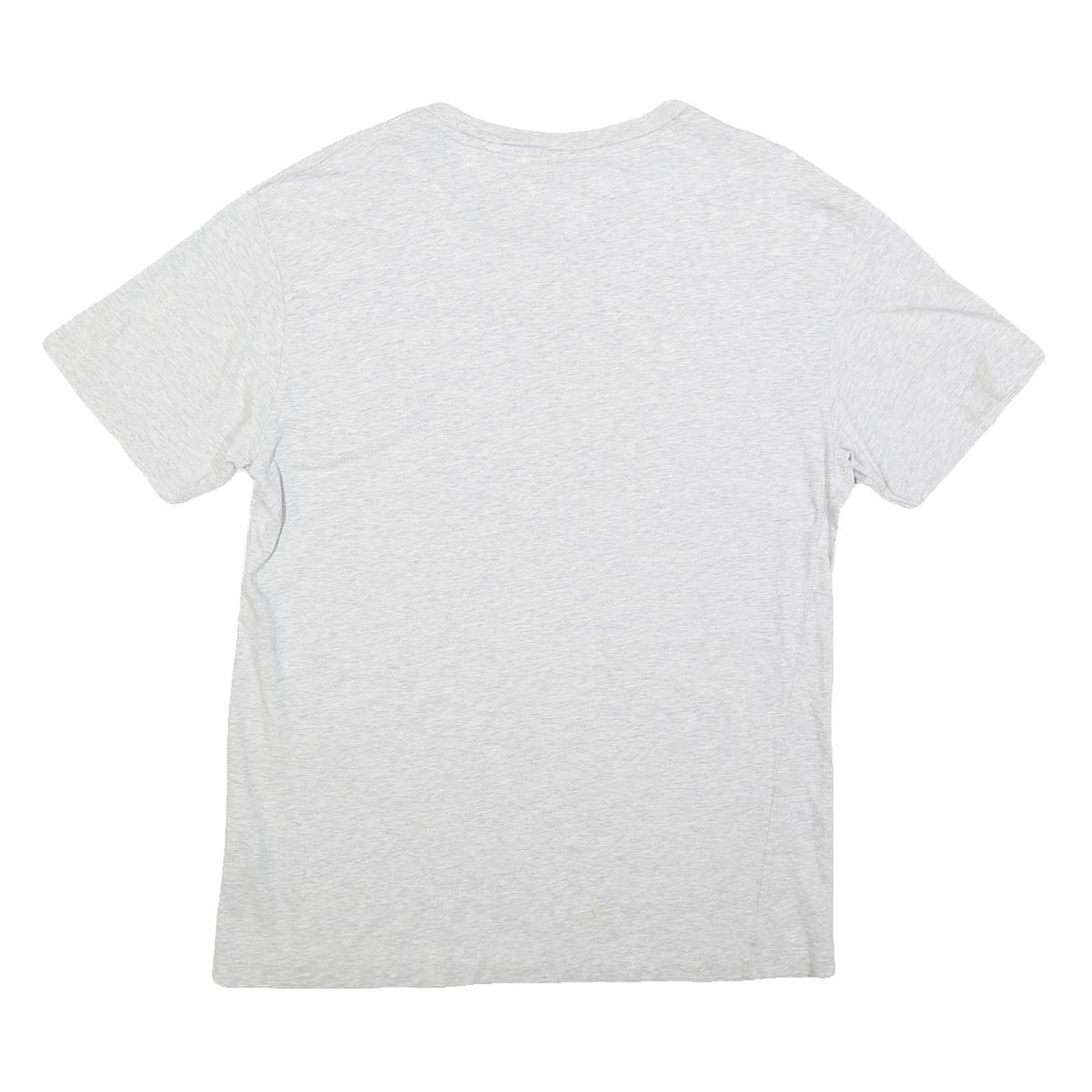 TOMMY HILFIGER Mens White Crew Neck Short Sleeve T-Shirt M Logo