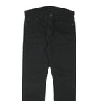 LEVI'S Mens Slim Black Denim Jeans Cotton Blend Zip W32 L28 Classic Fit
