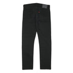 LEVI'S Mens Slim Black Denim Jeans Cotton Blend Zip W32 L28 Classic Fit