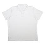ADIDAS Mens White Short Sleeve Polo Shirt 2XL Climalite Breathable Sportsfit