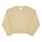 CHAMPION Womens Beige Crew Neck XL Cotton Blend Sweatshirt Casual Pullover