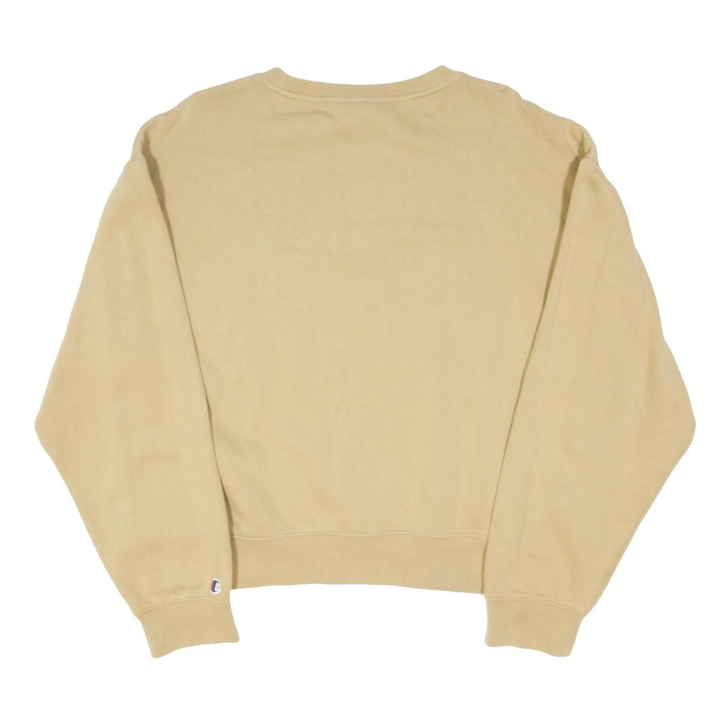 CHAMPION Womens Beige Crew Neck XL Cotton Blend Sweatshirt Casual Pullover