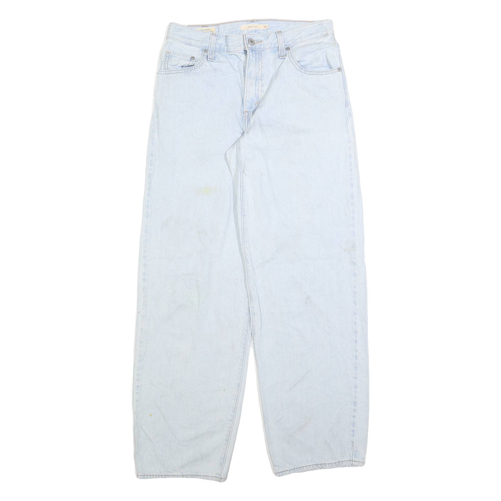 LEVI'S Womens Jeans Blue Relaxed Straight Denim Light W26 L30 Classic Casual
