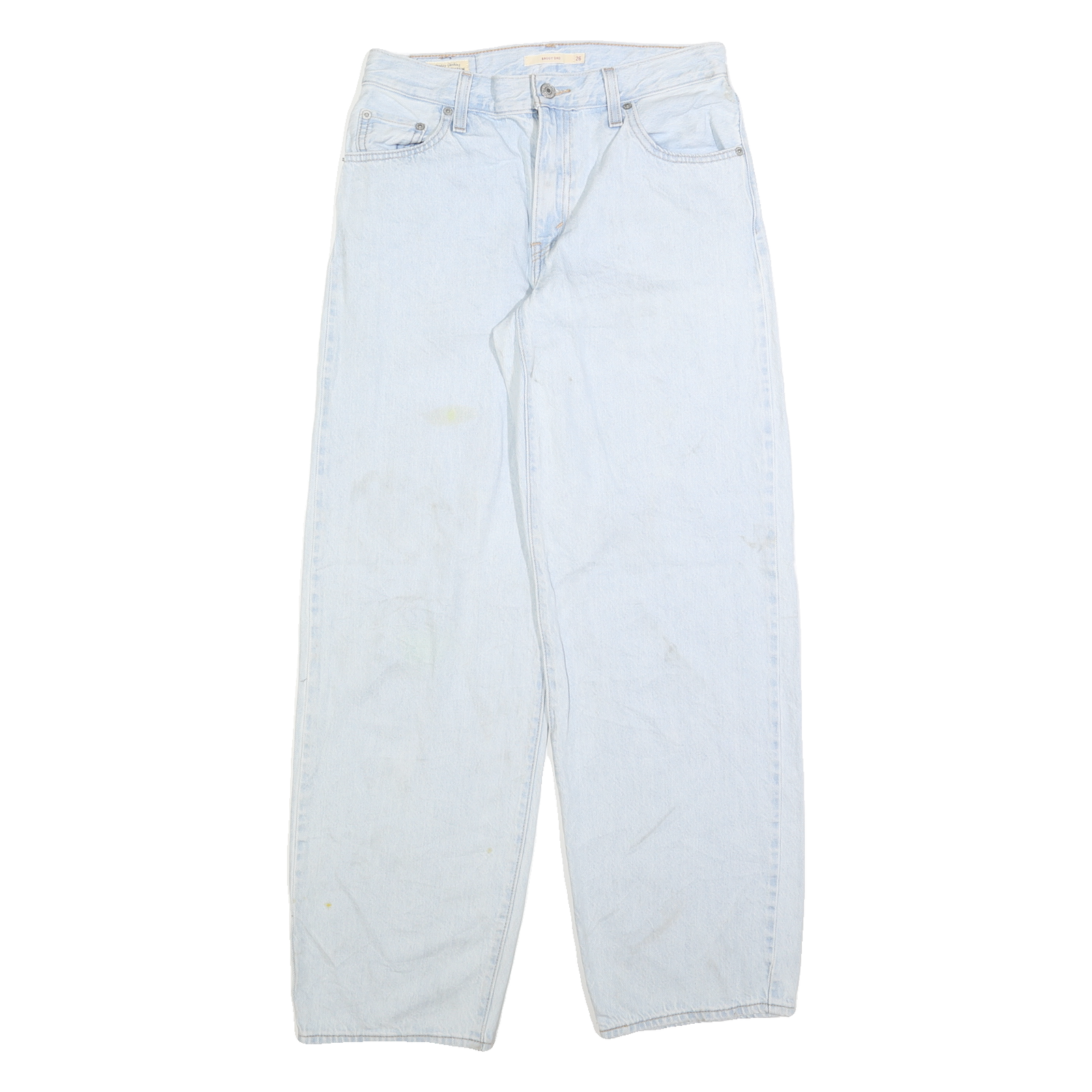 LEVI'S Womens Jeans Blue Relaxed Straight Denim Light W26 L30 Classic Casual