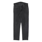 LEVI'S 502 Mens Jeans Black Slim Slim Denim Medium W29 L27 Classic Zip Cotton