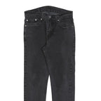 LEVI'S 502 Mens Jeans Black Slim Slim Denim Medium W29 L27 Classic Zip Cotton