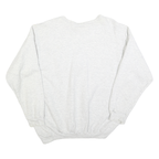DISNEY Mens White Mickey Mouse Crew Neck L Cotton Blend Pullover Sweatshirt