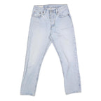 LEVI'S 501 Mens Jeans Blue Regular Straight Denim Light W30 L27 Classic Style