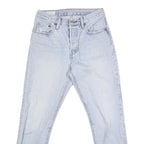 LEVI'S 501 Mens Jeans Blue Regular Straight Denim Light W30 L27 Classic Style