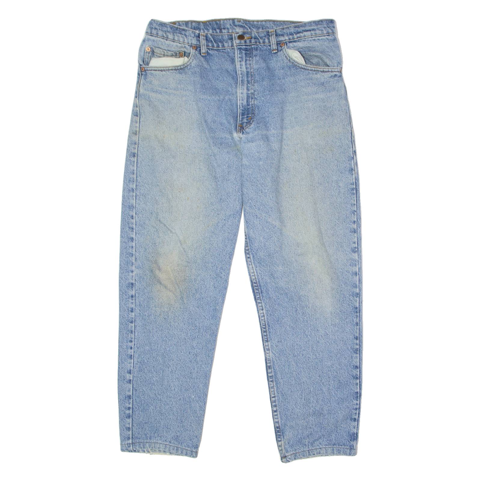 LEVI'S Altered Mens Jeans Blue Regular Tapered 90s Stone Wash W34 L28