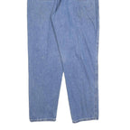 LEE Womens Blue Regular Fit Straight Cotton Denim W28 L26 Elasticated Waist Zip