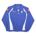 LOTTO Mens Blue & White Zip Jacket XL Polyester Sportswear Logo Casual