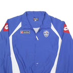 LOTTO Mens Blue & White Zip Jacket XL Polyester Sportswear Logo Casual
