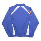 LOTTO Mens Blue & White Zip Jacket XL Polyester Sportswear Logo Casual