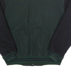 OXFORD UNIVERSITY Mens Green & Black Bomber Jacket XL Wool Blend Plain Casual