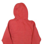 NIKE Mens Red Full Zip Hoodie M Cotton Blend Sportswear Casual