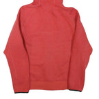 NIKE Mens Red Full Zip Hoodie M Cotton Blend Sportswear Casual