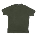 POLO RALPH LAUREN Mens Green Short Sleeve Plain L Cotton Blend Polo Shirt
