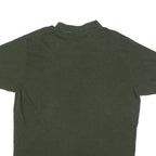 POLO RALPH LAUREN Mens Green Short Sleeve Plain L Cotton Blend Polo Shirt