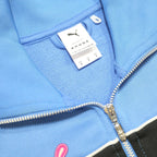 PUMA X RHUDE Mens Blue & Black Zip Jacket S Polyester Blend Sportswear Track Top