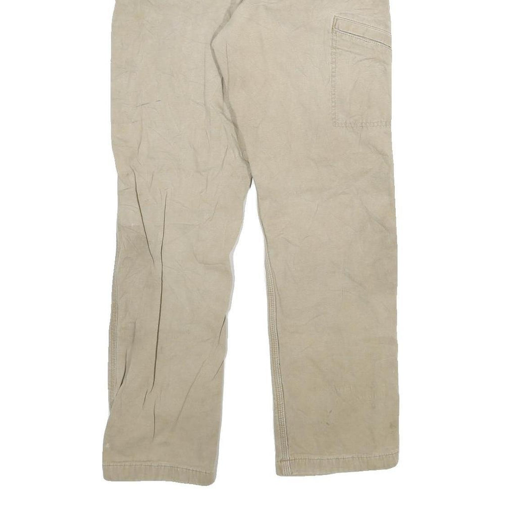 CARHARTT Mens Relaxed Fit Beige Workwear Cotton Blend Trousers W32 L29