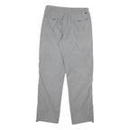 Mens Regular Fit Grey Cotton Blend Trousers W34 L32 Zip Closure