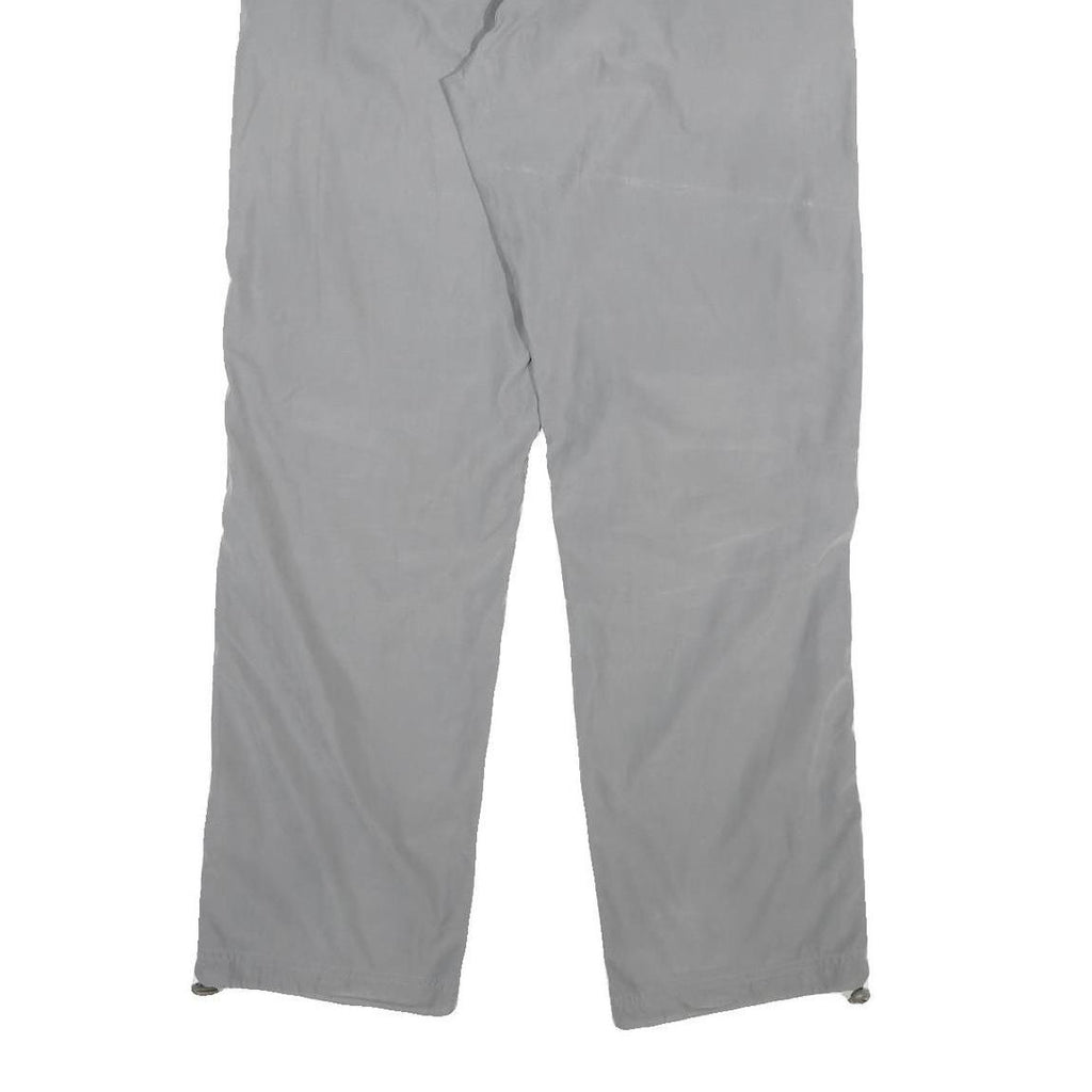 Mens Regular Fit Grey Cotton Blend Trousers W34 L32 Zip Closure