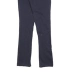 DICKIES Womens Slim Navy Blue Cotton Blend Trousers W27 L30 Zip Closure