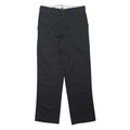 DICKIES Mens Polyester Blend Black Classic Straight Trousers W32 L31 Workwear