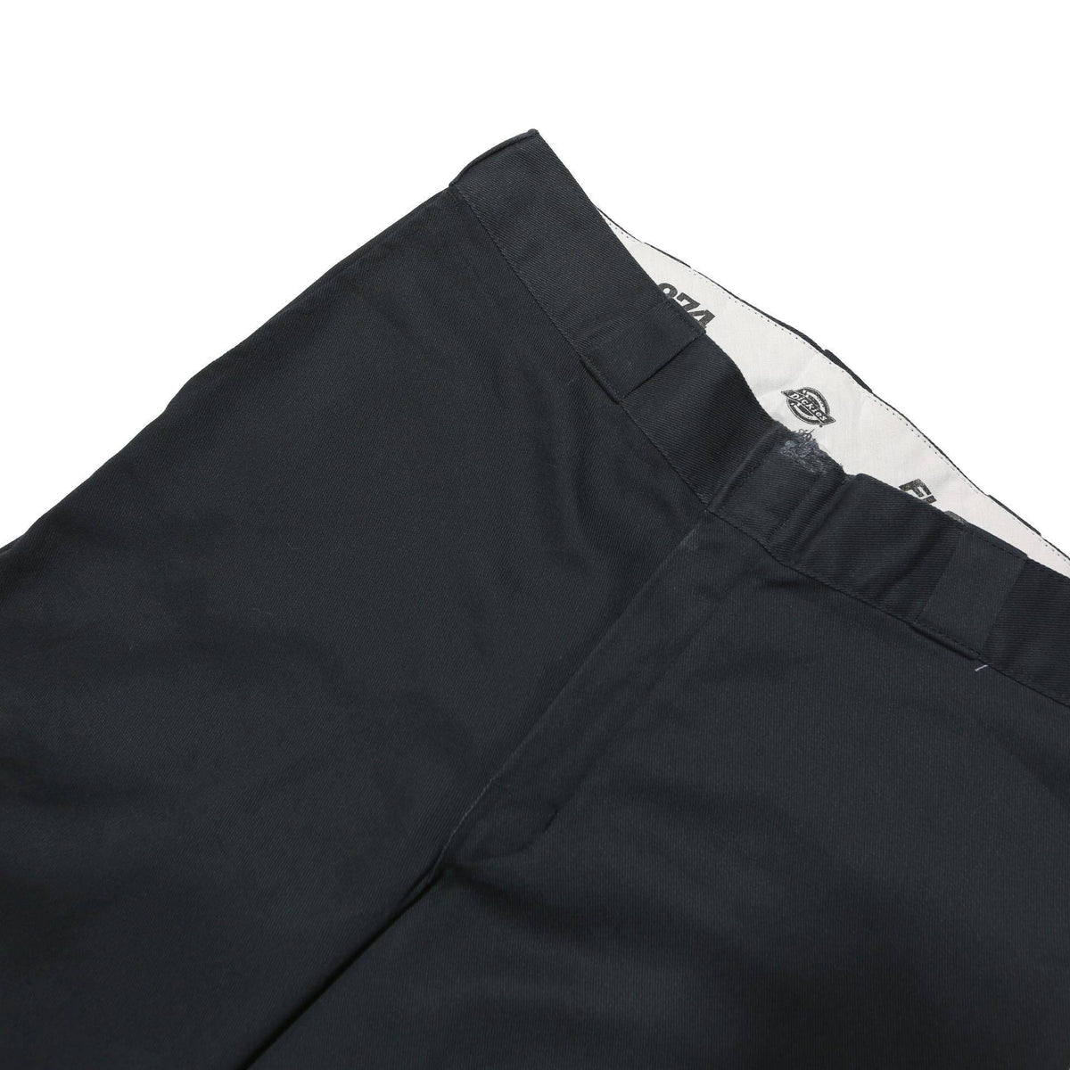 DICKIES Mens Polyester Blend Black Classic Straight Trousers W32 L31 Workwear